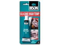 BISON vysokoteplotný tmel SILICONE HIGH TEMP RED 60 ml