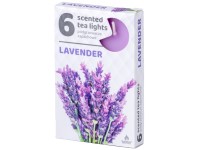Teamécses 6 db Lavender illatgyertyák