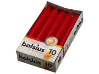 Bolsius Domácí 10ks 20x170 bordó sviečky RAL