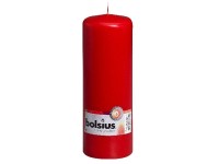 Bolsius Valec červená sviečka RAL, 70x200 mm