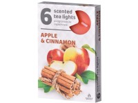 Teamécses 6db Apple Cinnamon illatgyertyák