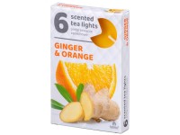 Teamécses 6 db Ginger Orange illatgyertyák