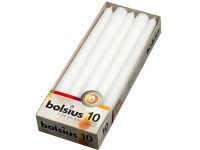 Bolsius Kúpos 10 db 24x245 fehér gyertya RAL