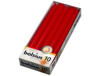 Bolsius Kónická 10ks 24x245 červená sviečka RAL