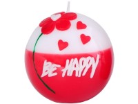 Guľa 80mm Be Happy sviečka