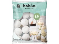 Bolsius Úszó fehér gyertyák, 20 db.