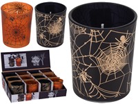 Sviečka v skle70 mm halloween design