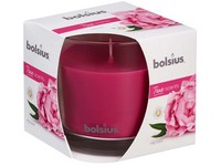 Bolsius Aromatic 2.0 illatgyertya üvegben, 95x95mm, Bazsarózsa