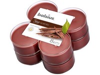 Bolsius Aromatic 2.0 Vonné čajové sviečky Maxi 8ks, Oudové drevo
