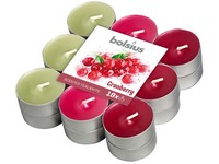 Bolsius Teamécses 18 db Cranberry háromszínű, illatgyertya