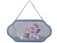 Plechová ceduľa na zavesenie Jardin 310x160mm