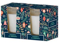 Emocio Sklo 52x65 mm 2ks v krabičke appy & Merry - Forest Breeze, vonná sviečka