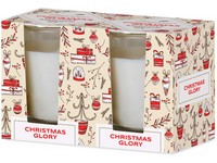 Emocio Sklo 52x65 mm 2ks v krabičke Christmas Glory - Cookie and Cream, vonná sviečka