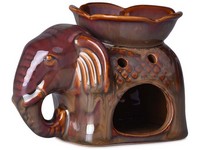 Arómalampa keramická 146x112mm, sivá