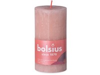 Bolsius Rustic Shine Valec 68x130mm Misty Pink, ružová sviečka