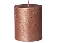 Bolsius Rustic Shimmer Valec 68x80mm Copper, medená sviečka