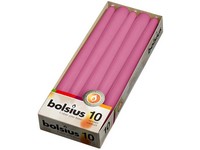 Bolsius kúpos rózsaszín gyertya RAL 24 x 245 mm