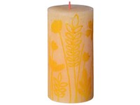 Bolsius Rustic Silhouette Valec 68x130mm Butter Yellow sviečka