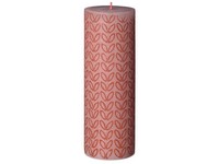 Bolsius Rustic Silhouette Valec 68x190mm Misty Pink sviečka