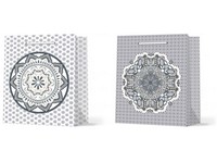Ajándéktasak 100x150 mm Mandala mix , szürke