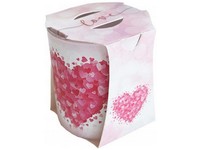 Sklo Verona Love, vonná sviečka 73x77 mm