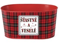 Kvetináč plechový 225x110mm oválny 
