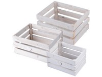 Súprava debničiek, biela, 300x250x150/ 250x200x130/ 200x150x110mm