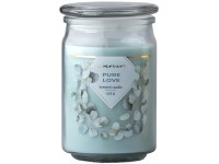 Emocio Glass 93x142 mm üveg 93x142 mm üvegfedővel Pure Love illatgyertya