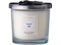 Emocio Üveg kék 100x100mm fém tetővel és masnival, Sea Salt & Sage