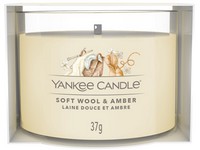 YANKEE CANDLE ÜVEGBE TÖLTÖTT MINTAGYERTYA SOFT WOOL & AMBER