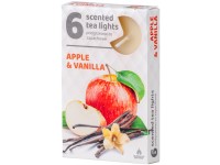 Teamécses 6db Apple Vanilla illatgyertyák