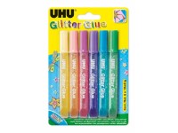 UHU gelová lepidla Glitter Glue 6 x 10 ml Shiny