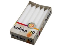 Bolsius Házi készítésű fehér gyertyák RAL színben, 10 db, 20x170 mm