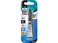 BISON sekundové lepidlo SUPER GLUE LIQUID 3 g Jumbo Card