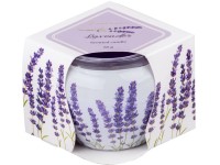 Emocio üvegbe töltött illatgyertya French Lavender Dekor 70x62mm