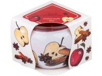 Emocio Üveg Decor 70x62 mm Apple Cinnamon, illatgyertya