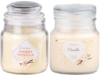 Emocio Üveg 57x85 mm üvegtetővel Sweet Vanilla illatgyertya