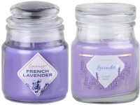 Emocio üvegbe töltött illatgyertya Lavender üvegfedéllel 57x85mm