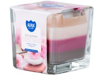 Üveg prizma 80x80 mm ~32h Spa Garden háromszínű illatgyertya