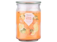 Emocio Üveg 93x142 mm üvegtetővel Citrus Energy illatgyertya