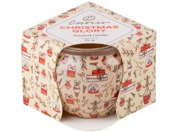 Emocio Sklo Dekor 70x62 mm Christmas Glory - Cookie and Cream, vonná sviečka
