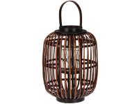 Prútená dekoratívna lampa s uchom – prírodná, 32,5 × 41,5 cm