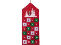 Adventi naptár filc akasztós 320x785 mm, színes