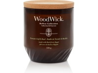 WoodWick ReNew Tomato Leaf & Basil közepes gyertya