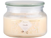 Emocio Üveg 100x79 mm üveg, üvegfedővel Vanilla illatgyertya - AF17354 (7506C)