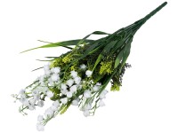 Művirág, műanyag470mm gyöngyvirág csokor 12 db, vegyes színválasztékban