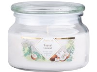 Emocio Glass 100x79 mm üvegfedéllel Tropical Coconut illatgyertya - AF8158 (fehér)