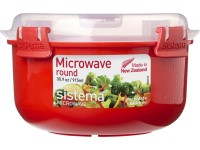 Sistema Dóza na ohřev jídla Microwave round 915 ml, červená