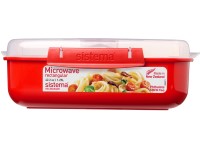 Sistema Box na ohřev jídla Microwave rectangular 1,25 l, červená
