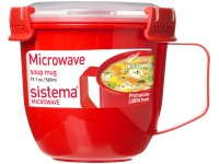 Sistema Hrnek na polévku Microwave soup mug 565 ml, červená